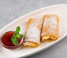 Блины с творогом