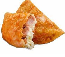 Чебурек с красной рыбой и творожным сыром