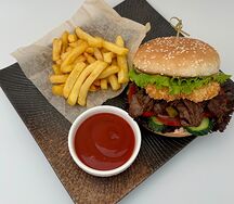 Комбо бургер с рубленым мясом