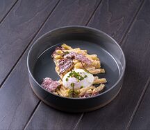 Казаречче с копченой говядиной