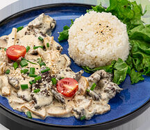 Мясо с грибами