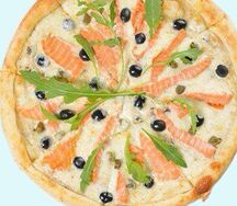 Пицца с семгой