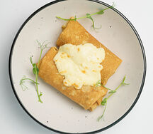 Блинчики с курицей и грибами