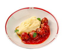 Митболы с картофельным пюре