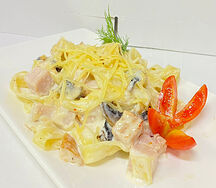 Паста Феттуччине с курицей