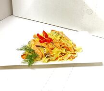 Паста Феттуччине с семгой