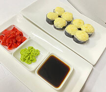 Запечённый ролл с лососем 