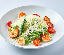 Салат Цезарь с креветками