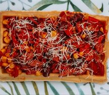 Вафля мексиканская с колбасками