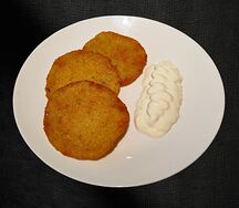 Драники со сметаной