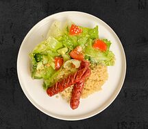 Кускус с колбасками