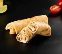 Блины с курицей и грибами