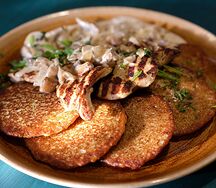 Драники с цыплёнком