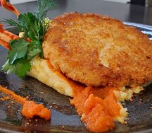 Куриная котлета с картофельным пюре