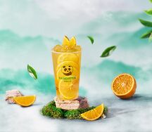 Полный стакан апельсина