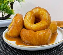 Пончик-пышка с карамелью
