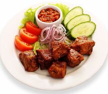 Шашлык из cвинoй шейки