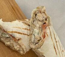 Грибная шаурма с курицей 