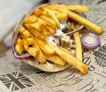 Гиро в пите с курицей