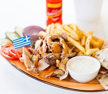 Гиро на тарелке