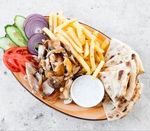 Гиро на тарелке Xl