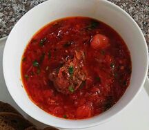 Красный борщ