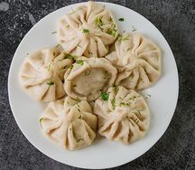 Хинкали отварные из свинины и говядины 