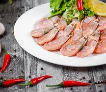Креветки отварные
