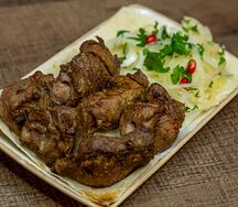 Шашлык из бараньей мякоти