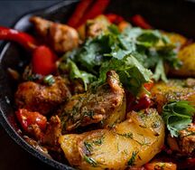 Жаркое по-кавказски с курицей