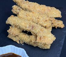 Курица каццу с соусом тонкацу
