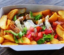 Бокс гриль с куриной отбивной на гриле