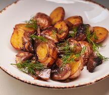 Картофель, жаренный с грибами