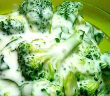 Брокколи в сливках