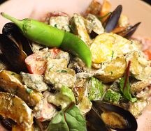 Жаркое с морепродуктами