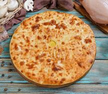 Осетинский пирог с курицей и грибами