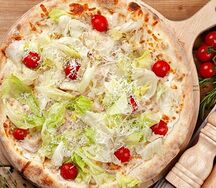 Пицца Цезарь с курицей