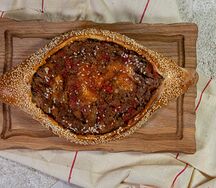 Хачапури по-Аджарски с мясом