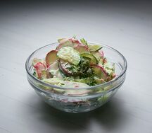 Редис и огурец