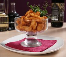 Кольца кальмара с соусом ранч
