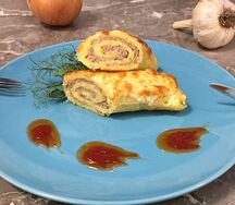 Картофельные рулетики с мясом
