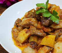 Рагу с мясом ягнёнка