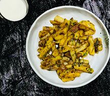 Картофель, жаренный с грибами
