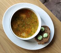 Рыбный суп с треской и лососем