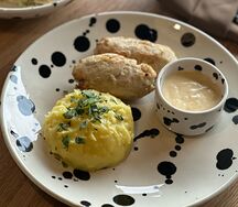 Котлеты из курицы с картофельным пюре