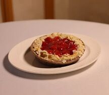 Французский флан с ягодой 