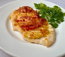 Курица с картофелем и помидорами