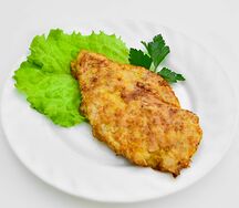 Куриная отбивная под сыром
