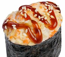Запеченные суши с креветкой