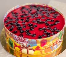 Торт Лимонный с черникой